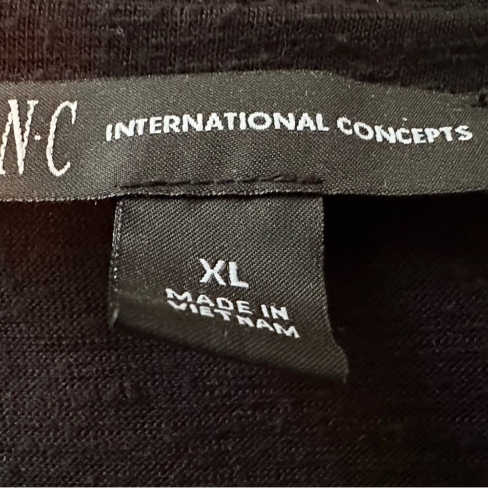 Inc Black Ruched Women's Top - Picture 4 of 4